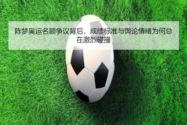 陈梦奥运名额争议背后，成绩标准与舆论情绪为何总在激烈碰撞